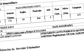 Correzione Visura Catastale