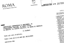 Certificato Contestuale